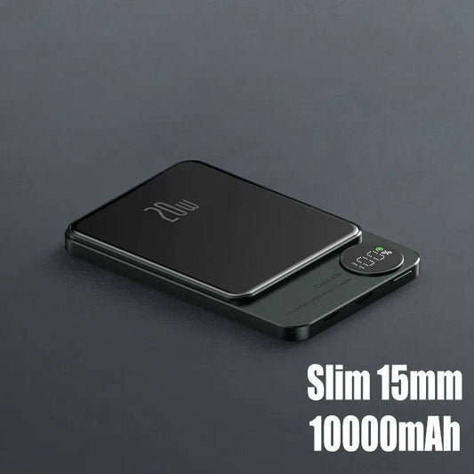 10000mAh Macsafe Magnetic Power Bank Wireless Fast Charger